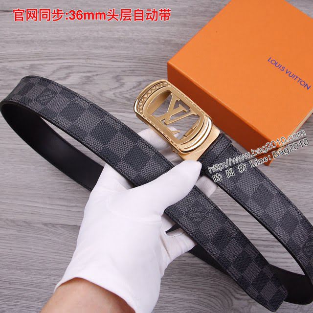 LV爆款男士皮帶 路易威登經典自動平滑款腰帶  jjp2204